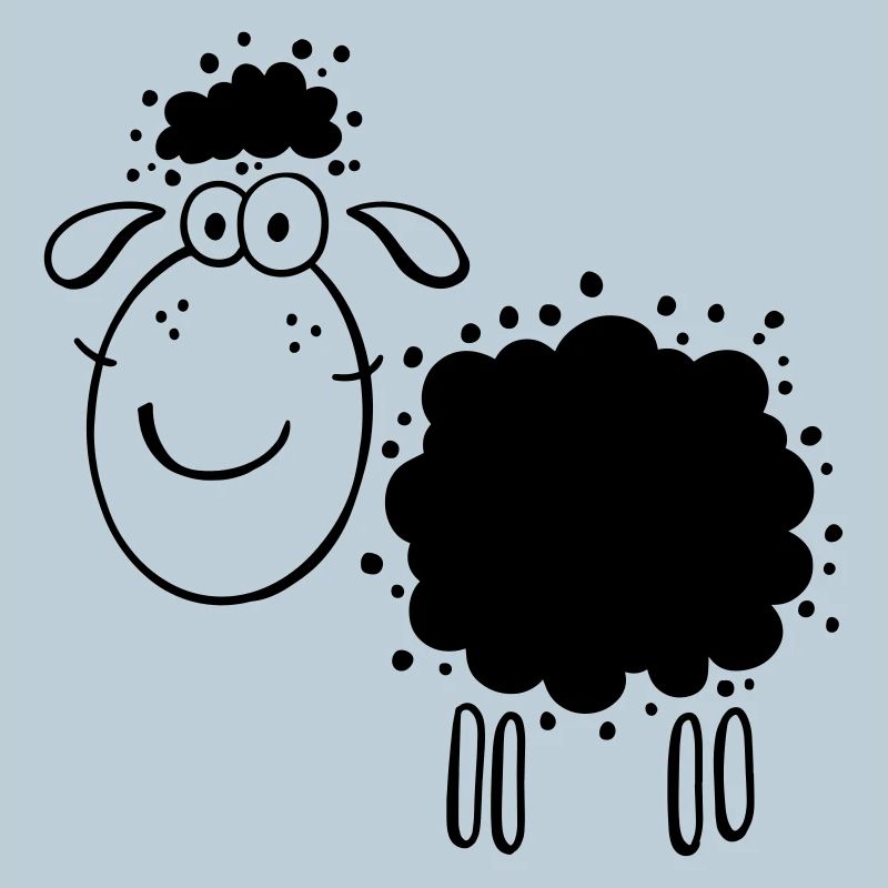 Wolliges Schaf - Schafe - Schäfchen - Comic