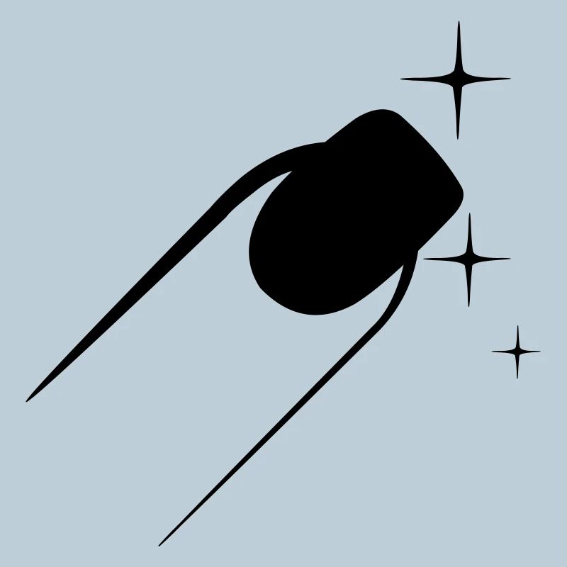 Logo de pédicure de vernis à ongles