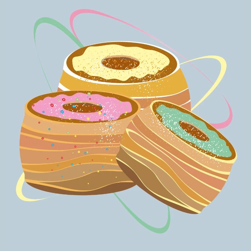 Three Cronuts – Illustration with Sweet Seduction