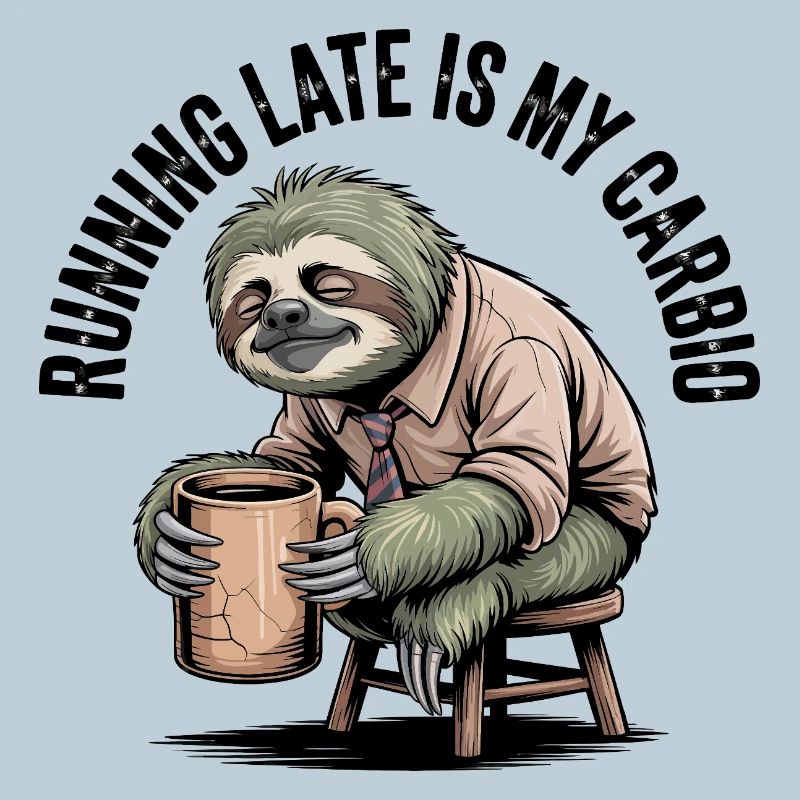 Running Late Is My Cardio Sloth
