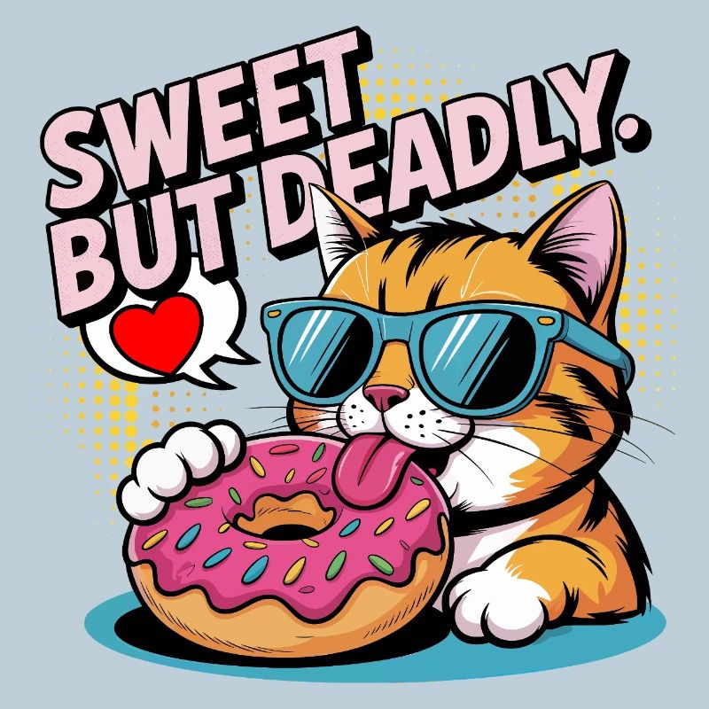 Donut de chat doux mais mortel