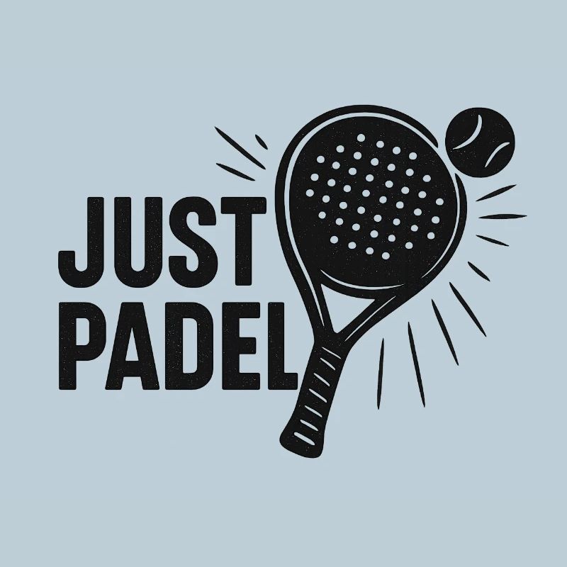 Just Padel Logo Silhouettes