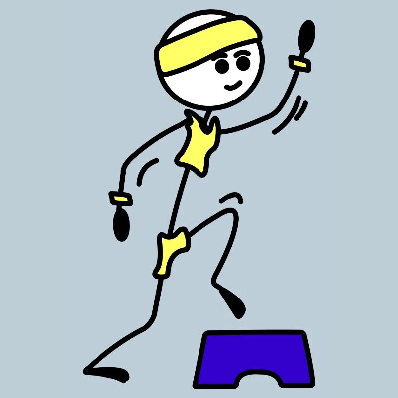 Schritte oder Aerobic Mädchen Trainingsübung