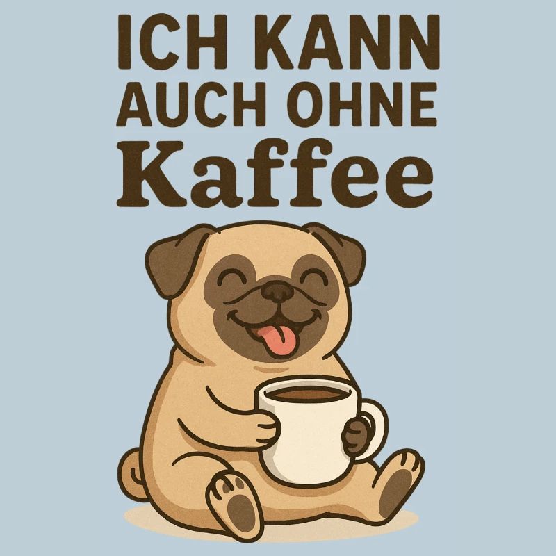 Coffee Dog Doesn't Work Without Coffee Animals Design