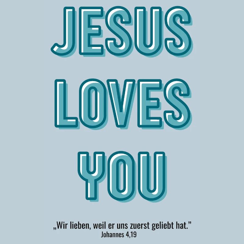 Jesus loves you in 3D script
