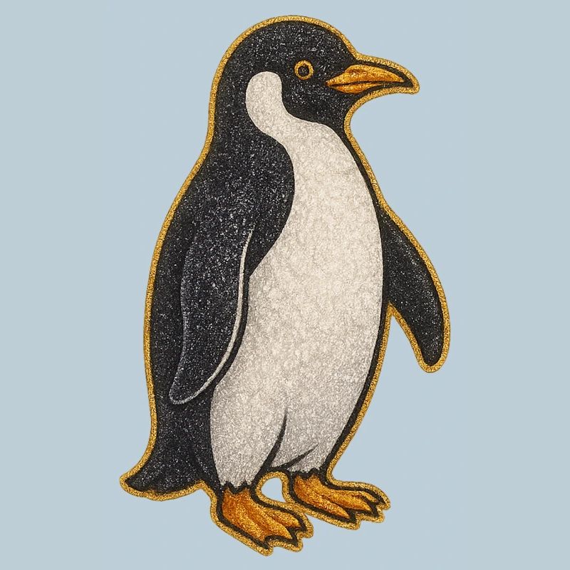Glittering Penguin Sticker