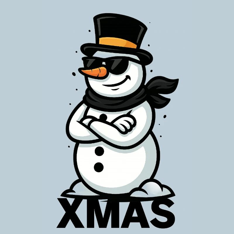 Cool Snowman Cartoon