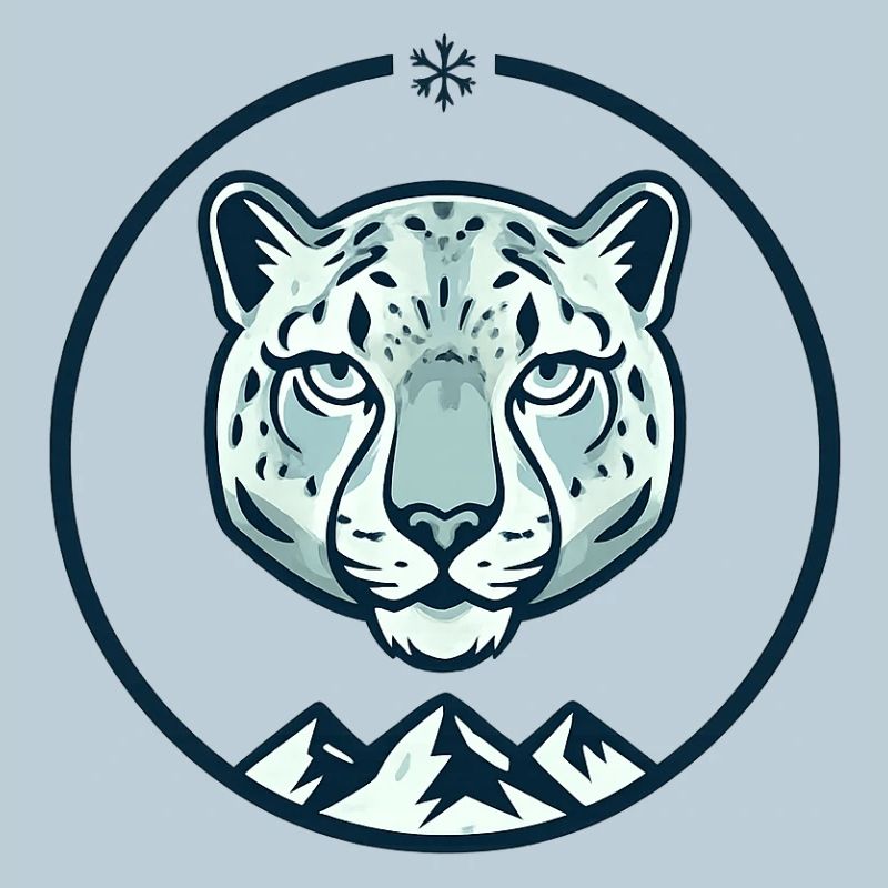 Mountain snow leopard