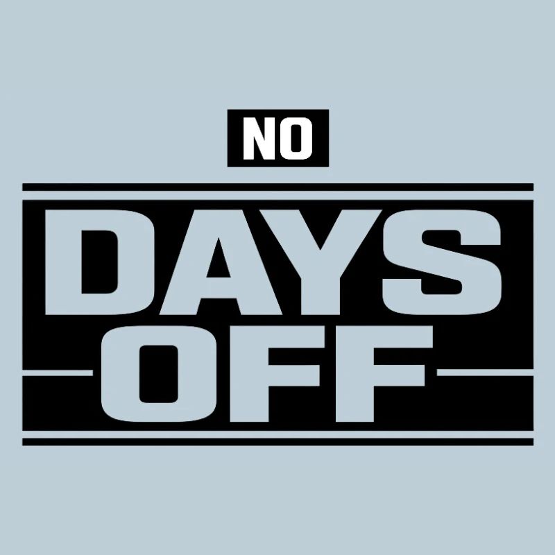 No Days Off Hustle Logo