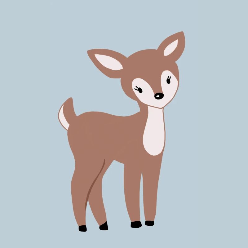 Süßes Rehkitz Bambi