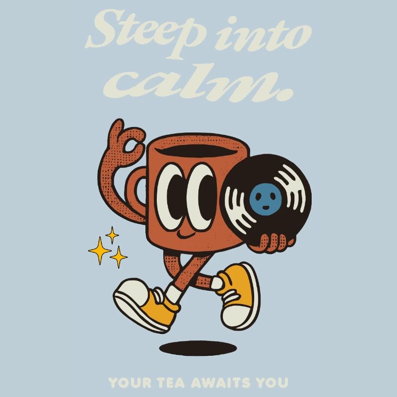 Steep into Calm Tee-Motiv