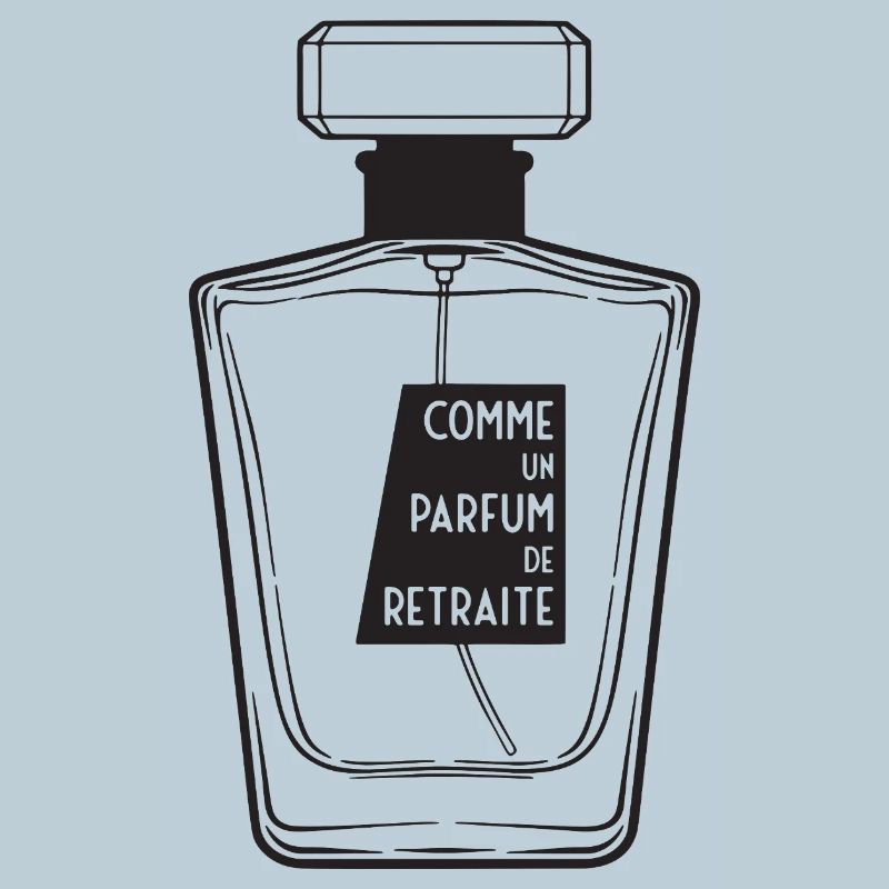 Men's Retirement Perfume (black text)