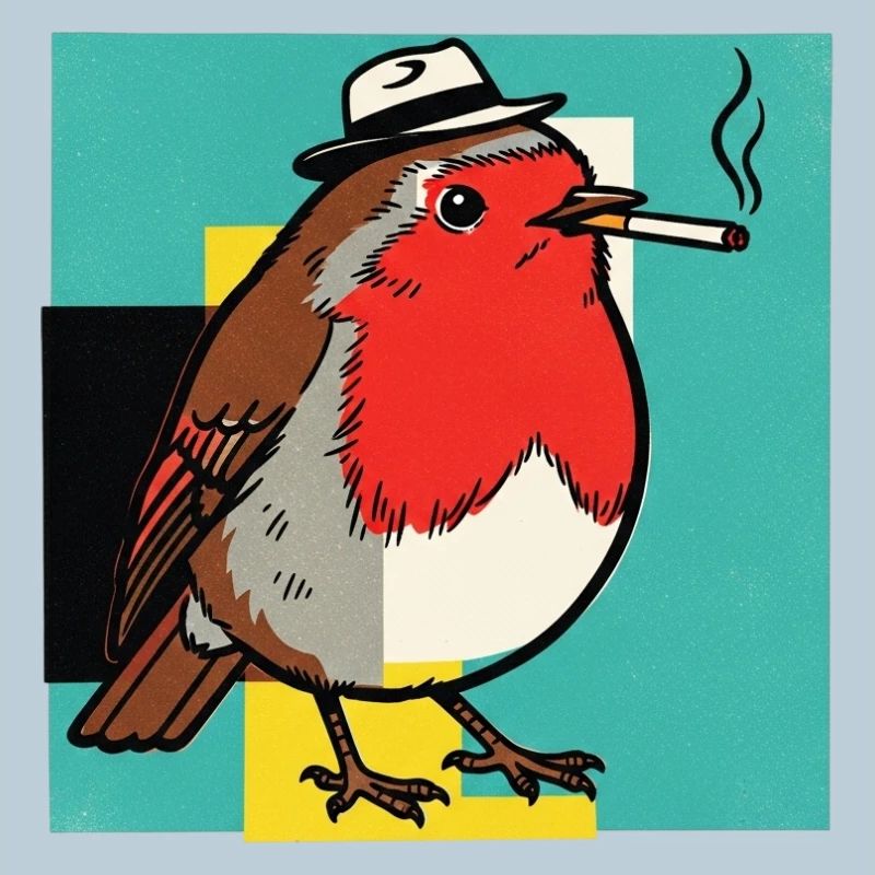 Robin Smoking