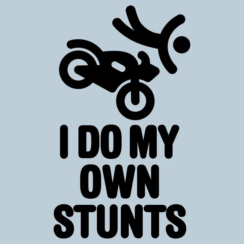 I do my own stunts motorcycle cruiser accident biker