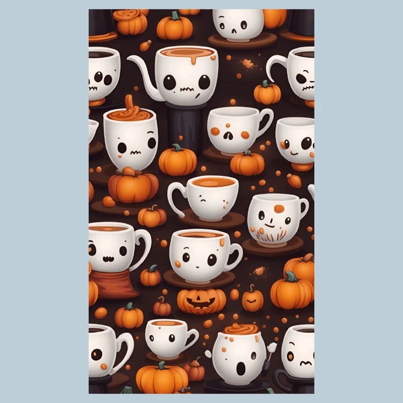 Cafés d'Halloween Mignons et Macabres