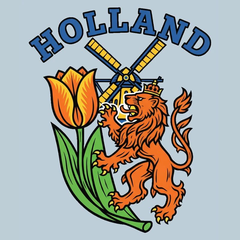 Holland Tulpenwindmühle Emblem