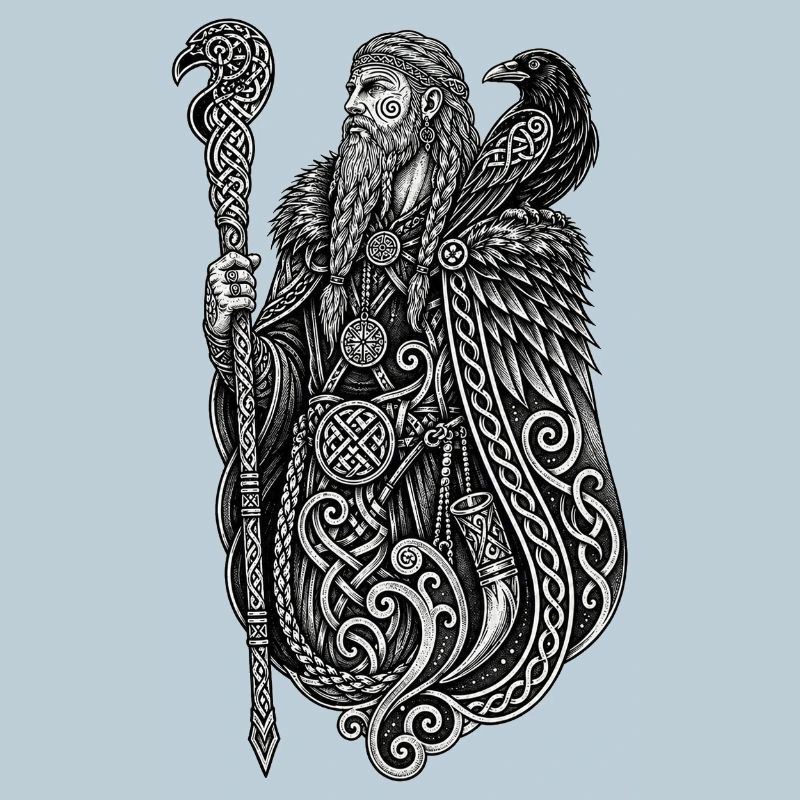 Runemage et Corbeau