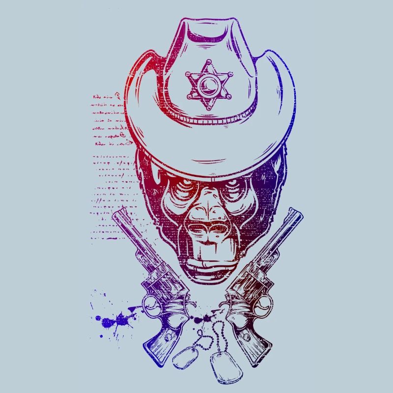 singe de cow-boy