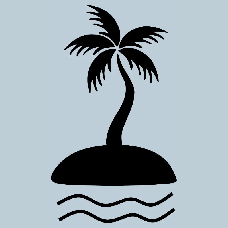 Palm Tree Black