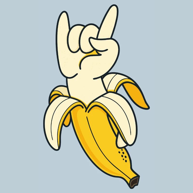 Banana Hand Gesture Illustration