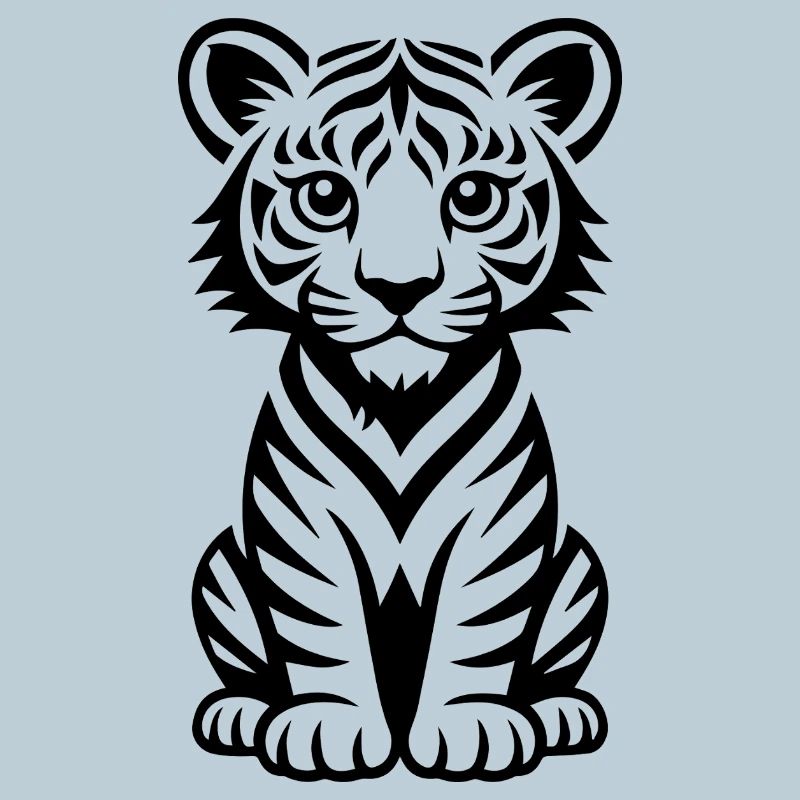 Tiger Lines Illustration