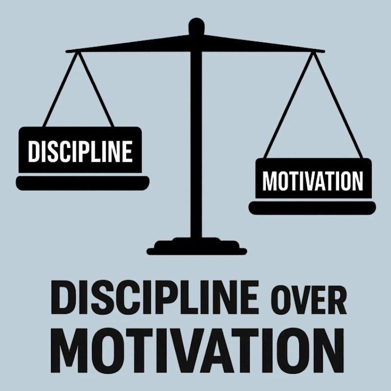 Disziplin über Motivation