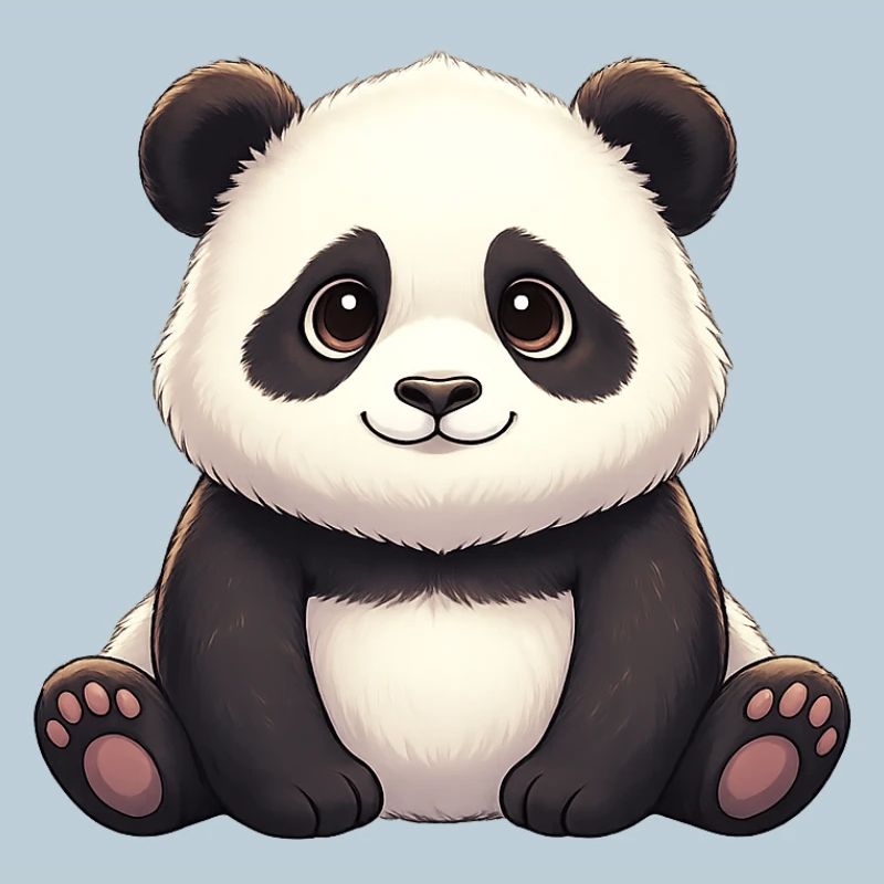 Panda Smiling Plush