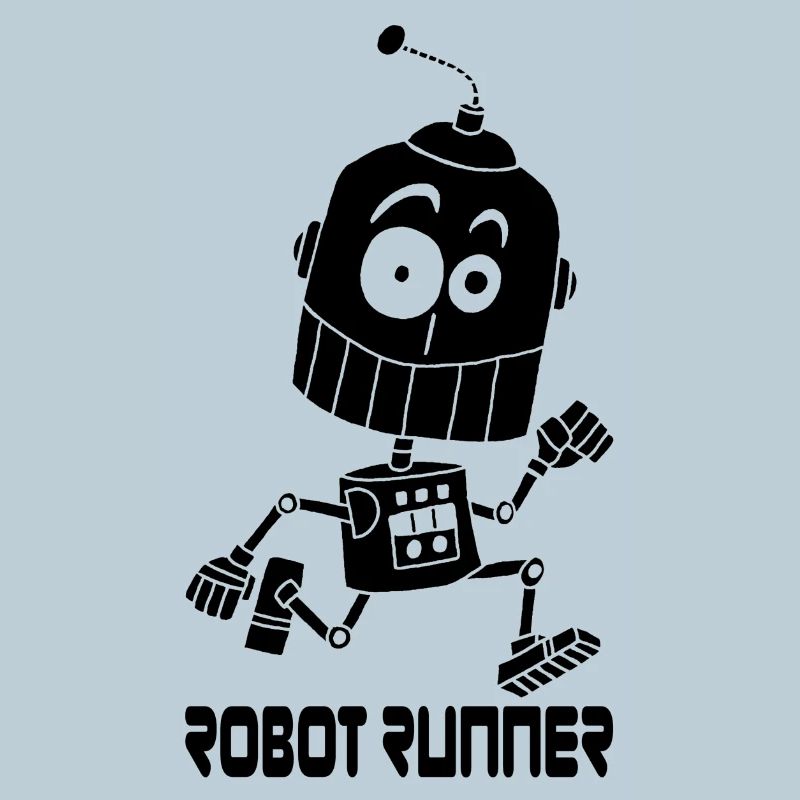 Black Robot Runner