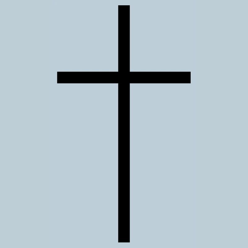 Croix étroite noire