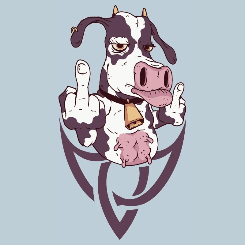 Le geste de la vache rebelle