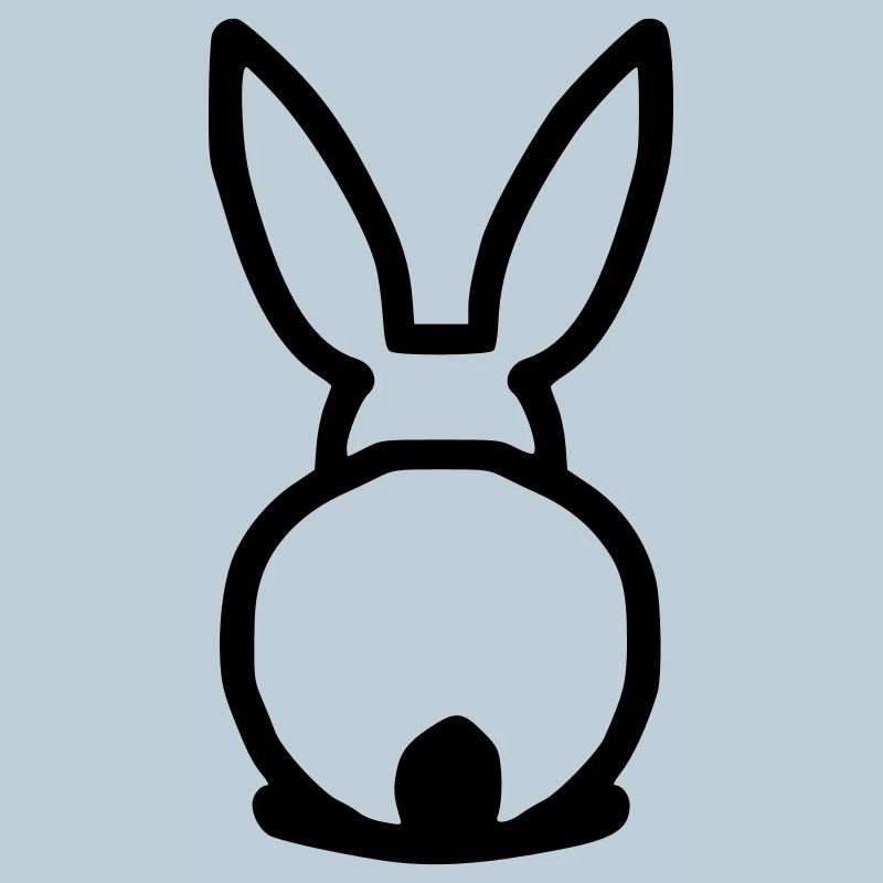 Lapin mignon par derrière