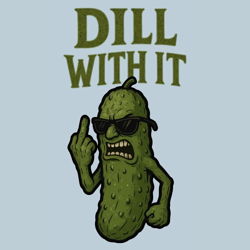 Aneth avec son illustration de cornichon drôle
