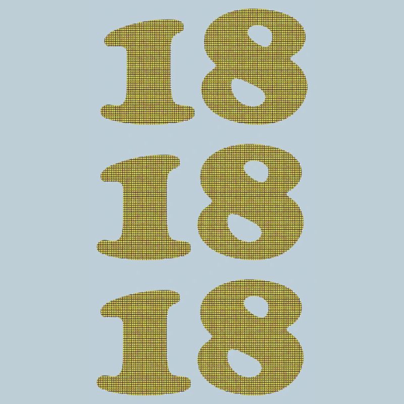 18 ans de conception anniversaire du Plaid