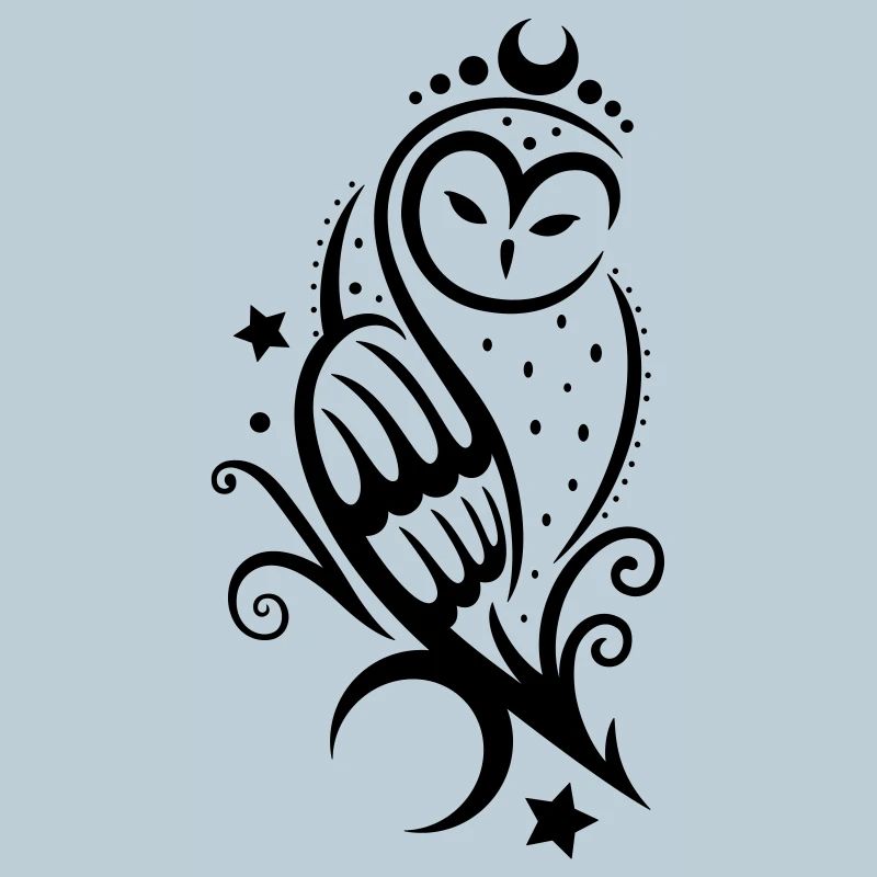 Eule Schneeeule Tattoo