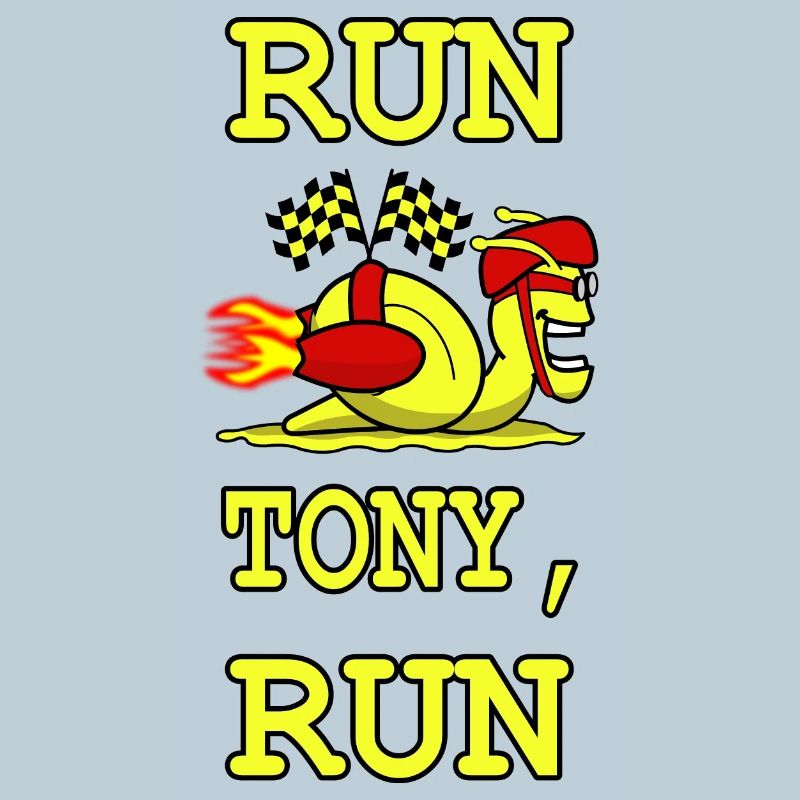 Tony l’escargot jaune de course
