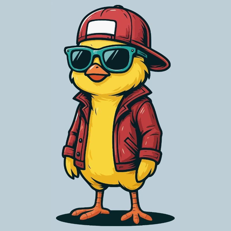 Poussin de style urbain