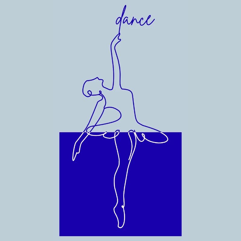 Blue Line Ballet Danse de forme minimale