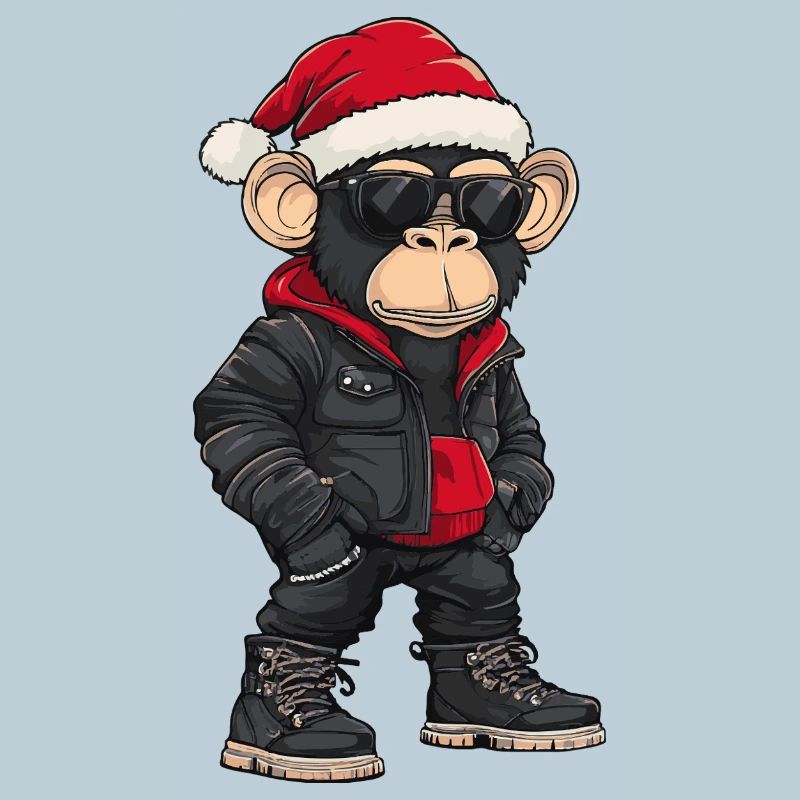 Noël Singe Hiver