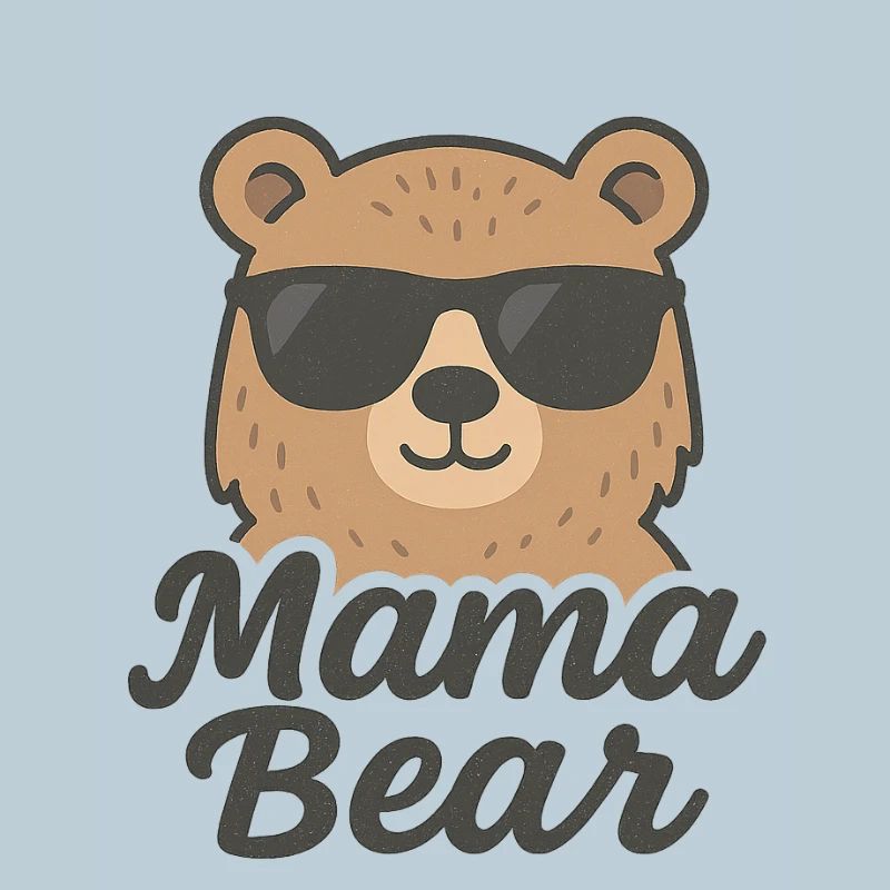 Mama Bär Dunkle Brille