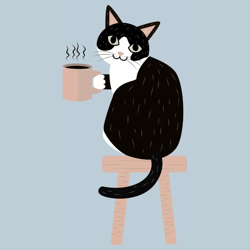 Kaffeepause Katze