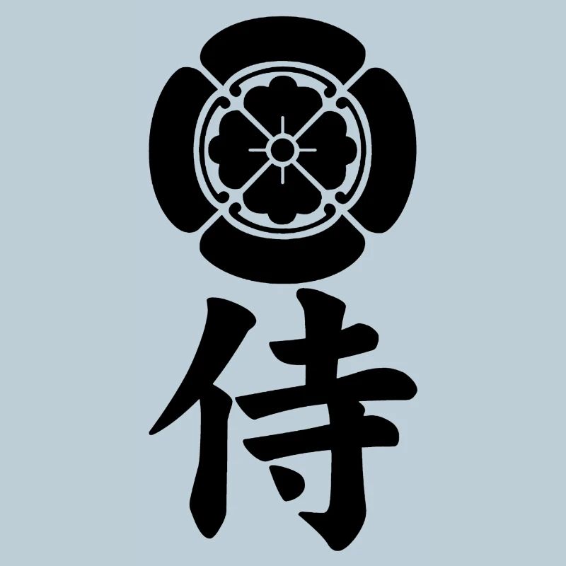 Samurai-Emblem des Oda-Clans (schwarz)