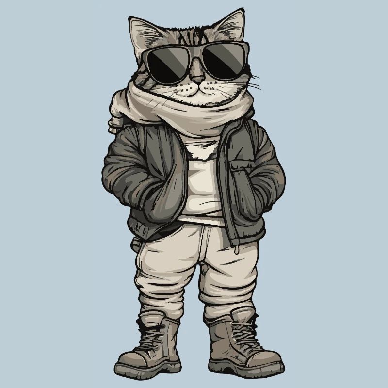 Cat Cool Winter