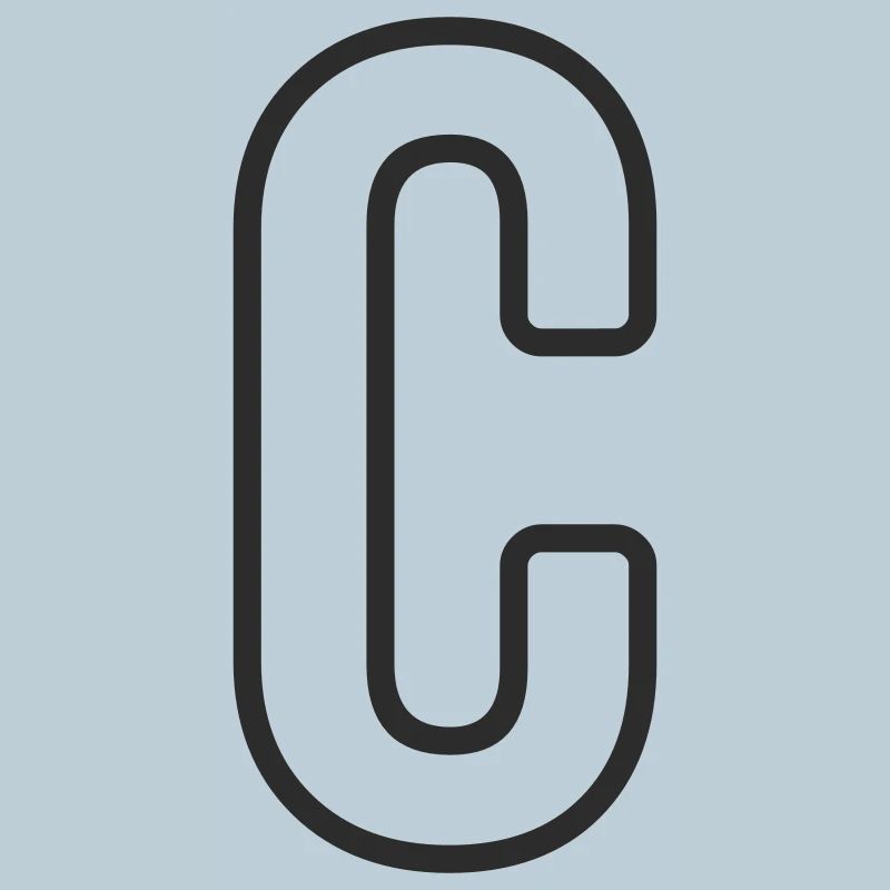 Buchstabe C Typodesign