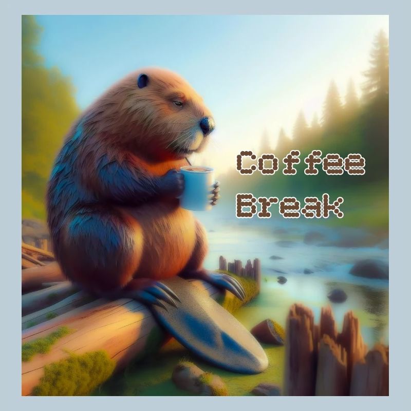 Biber Kaffeepause