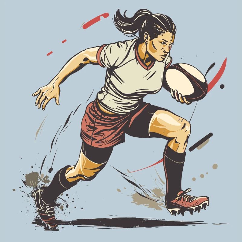 Joueuse de rugby