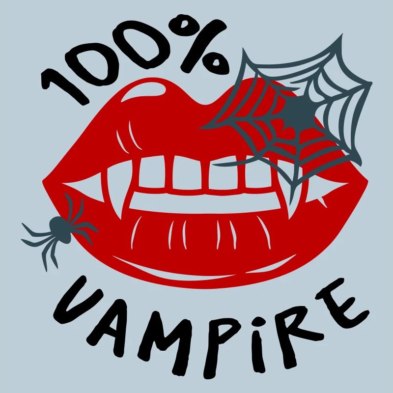 Spider web with lip motif