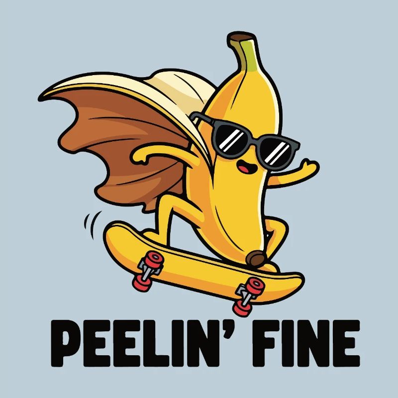 Schlittschuh Banane