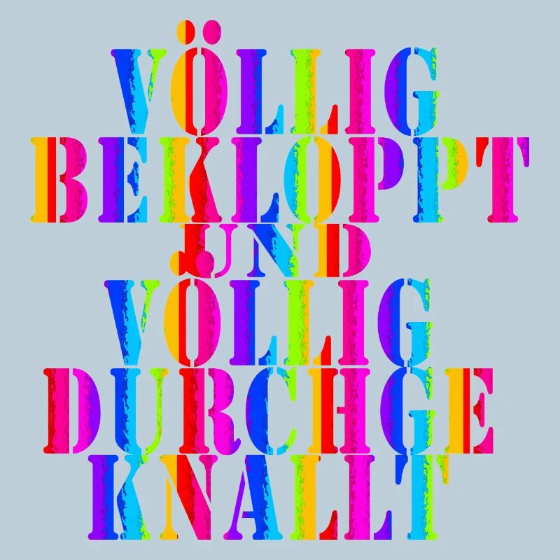 Vilain Dire Couleur Typo Kaléidoscope Rétro