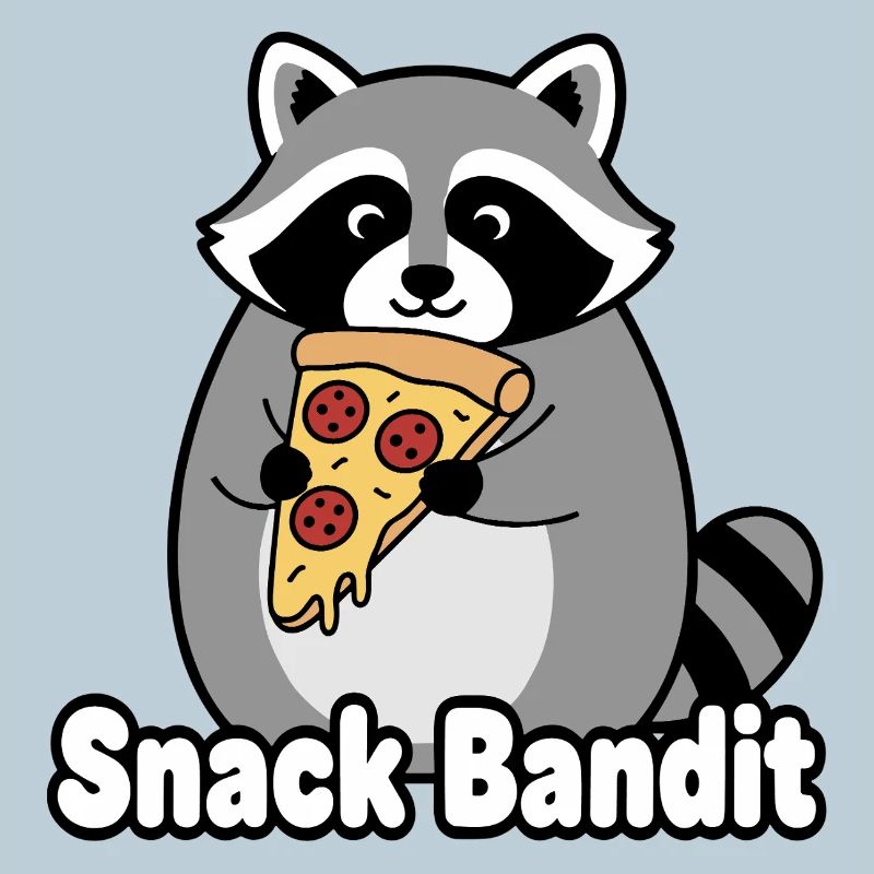 Snack Bandit Raccoon Pizza