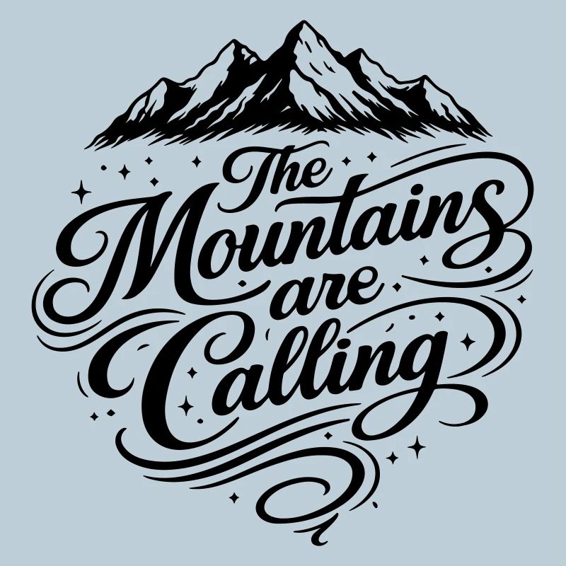 Die Berge Rufen Spruch